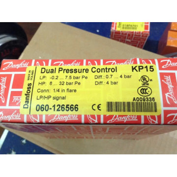 Danfoss Alta / Baixa Pressão com Chave de Reset Automática / Manual Kp15 (060-126566)